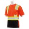 Erb Safety T-Shirt, Jersey Knit, Short Slv, Class 2, 9604SBC, Hi-Viz Orng/Blk, XL 63609